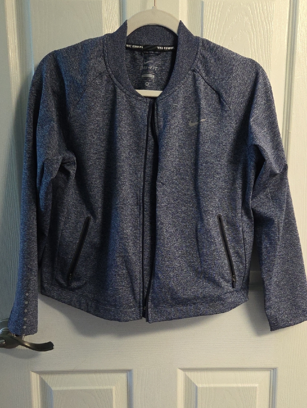 Nike Blue Heather Dri-FIT Bomber Jacket